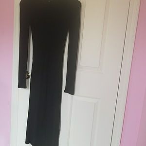 Black maternity dress